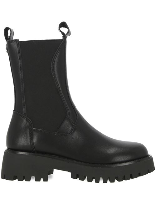 DISCLOSE BLACK LEATHER BOOTS STEVE MADDEN | SMSDISCLOSE17